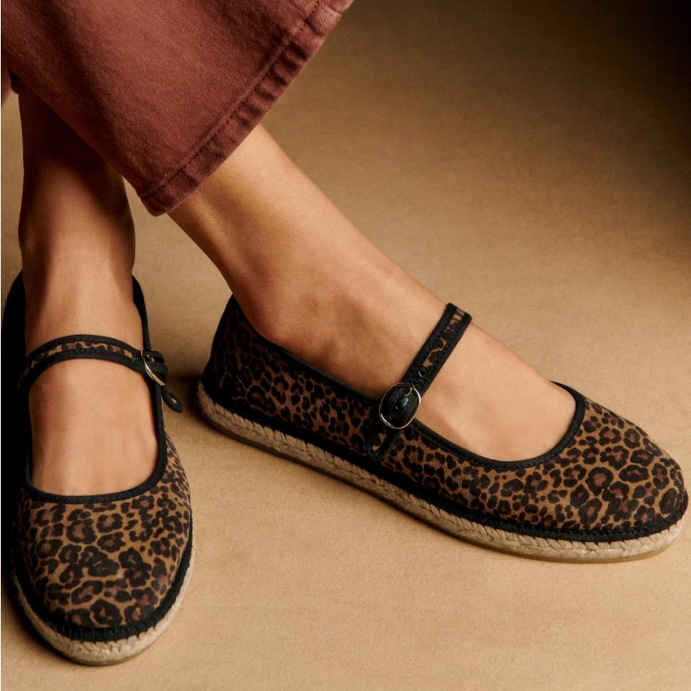 Sezane Mariana Espadrilles Leopard - Size 9